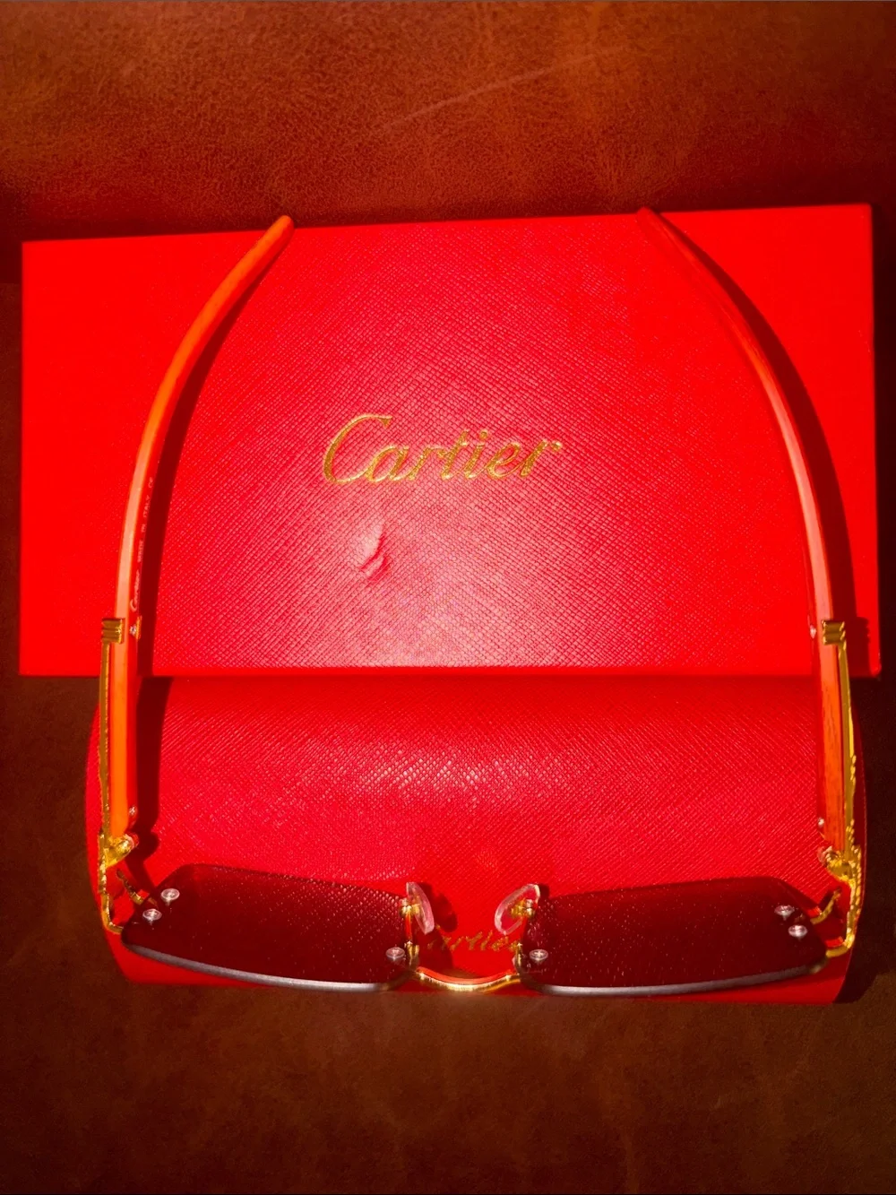 🆕 🕶️ unisex Cartier sunglasses & case & box